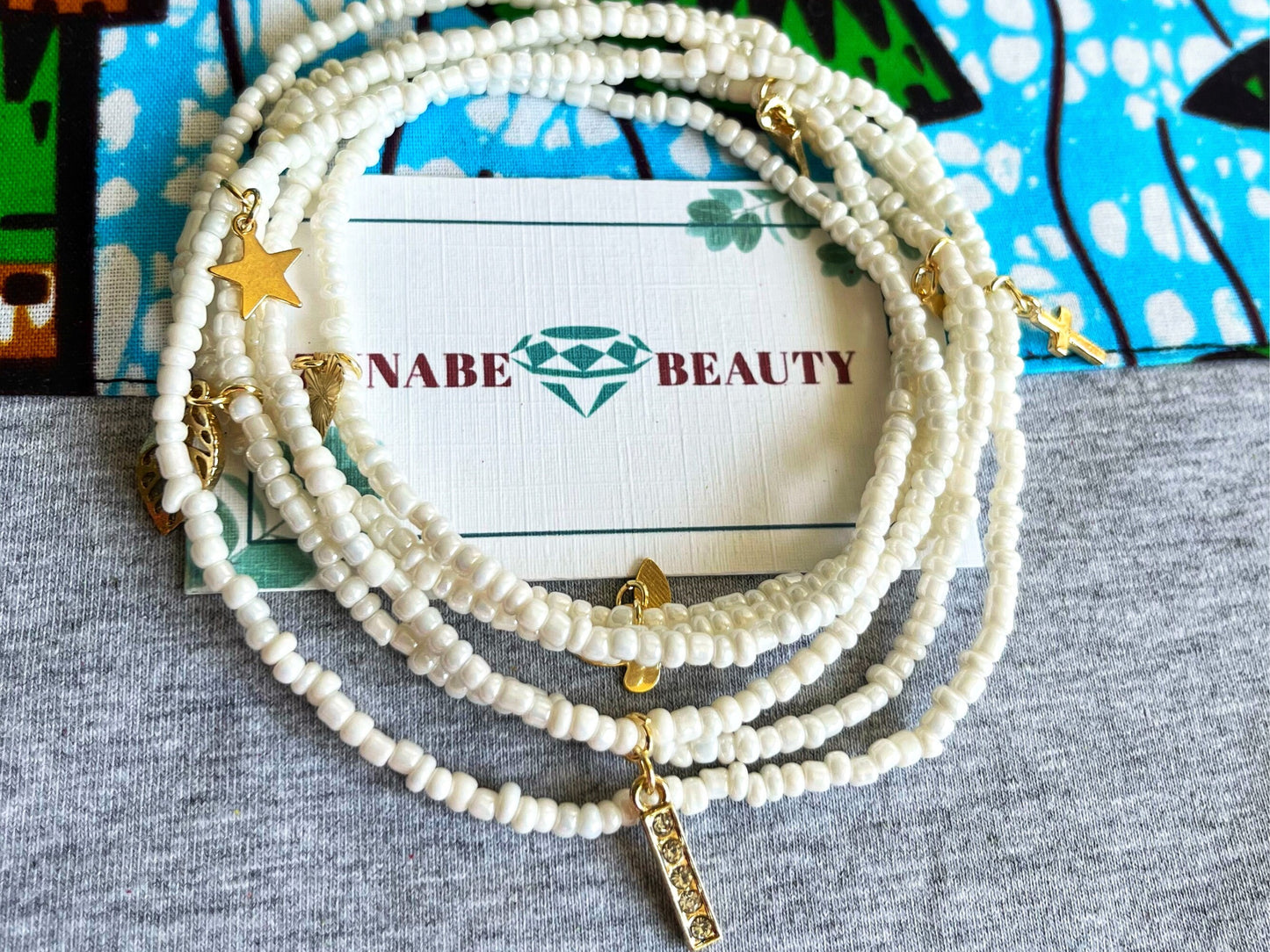 African waist beads black owned. African waist beads with charms for weight loss, cultural jewelries, authentic African waist beads