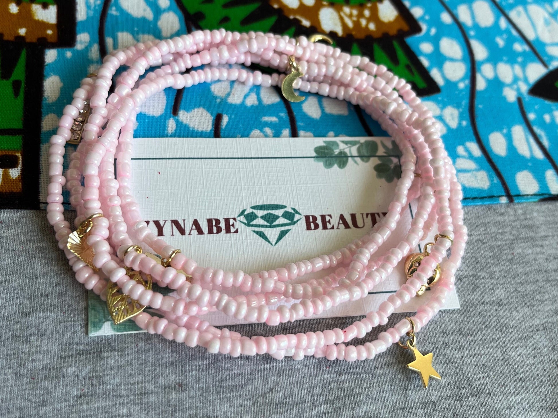 African waist beads black owned. African waist beads with charms for weight loss, cultural jewelries, authentic African waist beads